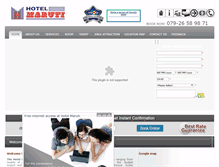 Tablet Screenshot of hotelmaruti.com